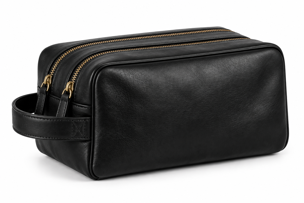 Holcombe Dopp Kit — Full Grain Leather with a Water-Resistant Lining