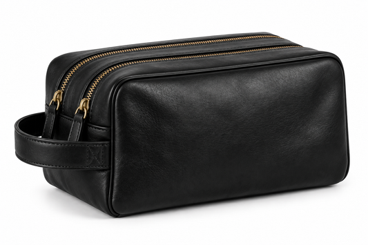 Holcombe Dopp Kit — Full Grain Leather with a Water-Resistant Lining